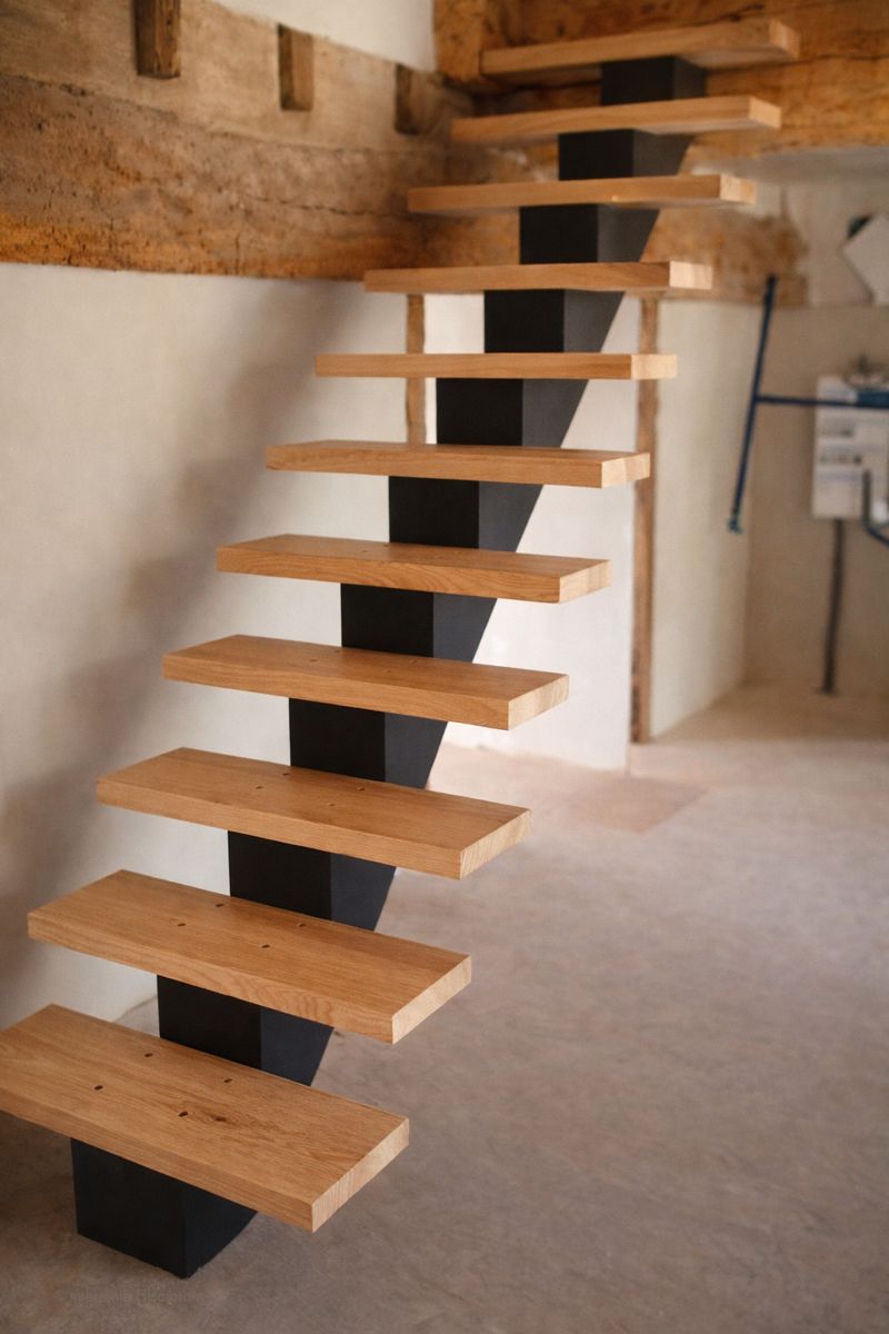 Escalier suspendu